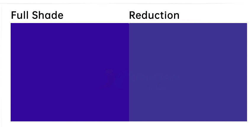 溶劑藍(lán)122蒽醌染料著色色卡示意圖