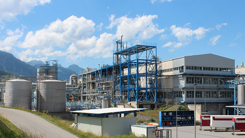 巴斯夫蒙泰工廠光學增白劑生產(chǎn)樓