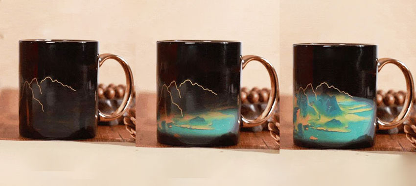 感溫變色陶瓷杯